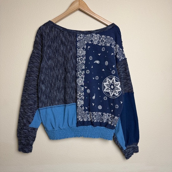 Free People Eaglewood Bandana Embroidered Long Sleeve- Medium - Picture 6 of 10